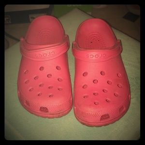 Pink Crocs